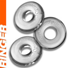 Load image into Gallery viewer, OXBALLS RINGER 3-pack of DO-NUT-1 cockrings CLEAR

