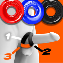 Load image into Gallery viewer, OXBALLS RINGER 3-pack of DO-NUT-1 cockrings MULTI
