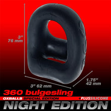 Load image into Gallery viewer, OxBalls 360 Dual Cockring Night Cocksling Cock &amp; Ball Penis Ring
