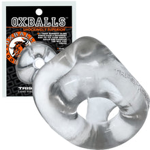 Load image into Gallery viewer, OXBALLS TRI-SPORT XL thicker 3-ring cocksling CLEAR

