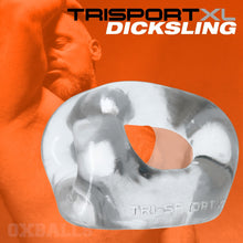 Load image into Gallery viewer, OXBALLS TRI-SPORT XL thicker 3-ring cocksling CLEAR
