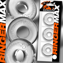 Load image into Gallery viewer, OXBALLS RINGER MAX 3-pack CLEAR Cock Rings
