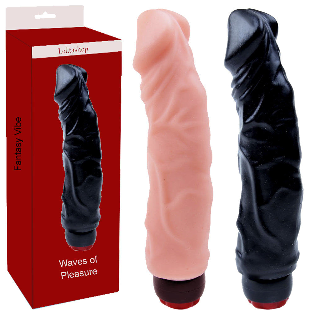 Bebuzzed Perfect 24cm Veined Vibrating Dildo G Spot Vibrator 9.5