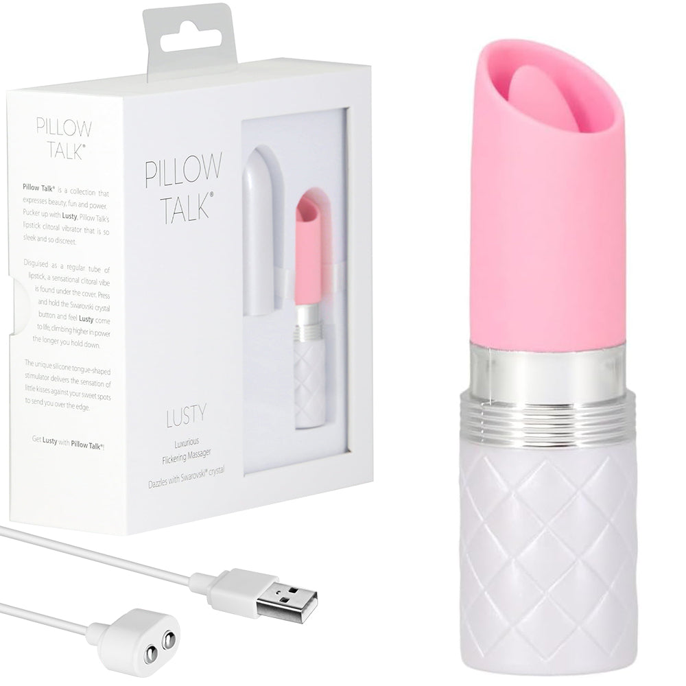 Pillow Talk Lusty Flickering Massager Pink