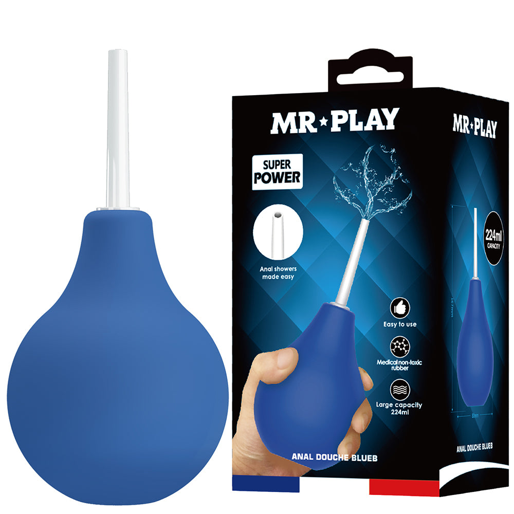 Mr Play Anal Douche 224ml Bulb Nozzle Rectal Cleaner Enema