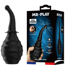 Load image into Gallery viewer, Mr Play Anal Douche Large 330ml Bulb Nozzle Rectal Cleaner Enema BLKM6
