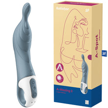 Load image into Gallery viewer, Satisfyer A-Mazing 2 Vibrator A-Spot G Spot Powerful Vibe USB Grey

