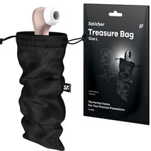 Load image into Gallery viewer, Satisfyer Treasure Bag Large Sex Toy Storage Black
