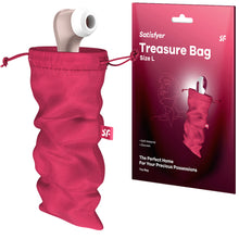 Load image into Gallery viewer, Satisfyer Treasure Bag Large Sex Toy Storage Pink
