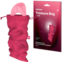 Load image into Gallery viewer, Satisfyer Treasure Bag Medium Sex Toy Storage Pink
