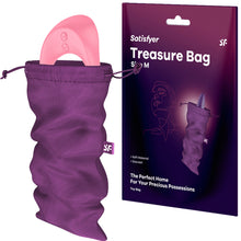 Load image into Gallery viewer, Satisfyer Treasure Bag Medium Sex Toy Storage Violet
