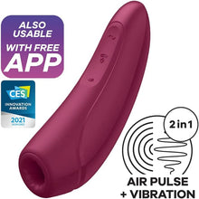 Load image into Gallery viewer, Satisfyer Curvy 1+ Air Pulse Clitoral Stimulator APP Compatible USB Vibrator
