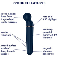 Load image into Gallery viewer, Satisfyer Planet Wand-er Massager Clitoral Stimulator Blue
