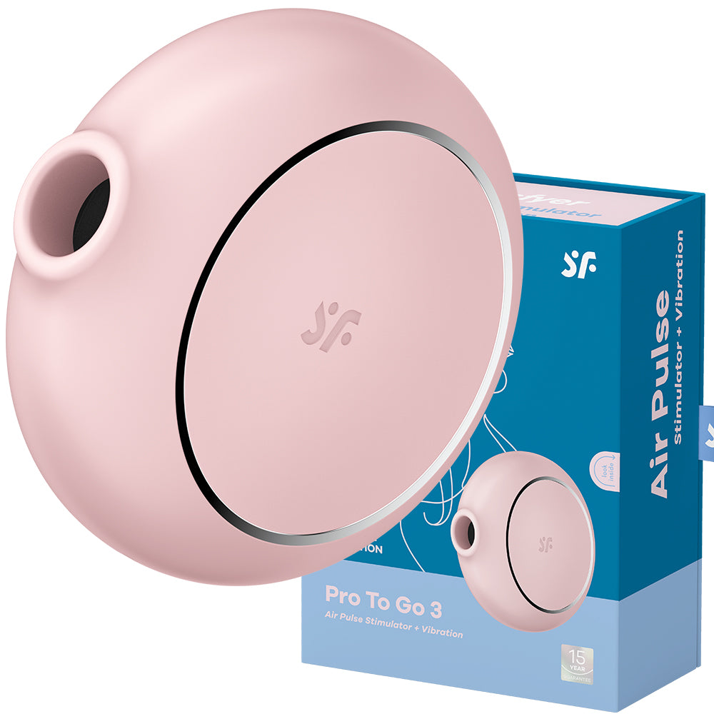 Satisfyer Pro To Go 3 Clitoral Stimulator Vibrator Pink