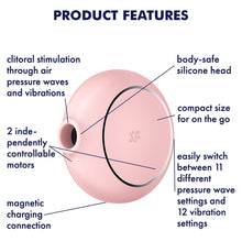 Load image into Gallery viewer, Satisfyer Pro To Go 3 Clitoral Stimulator Vibrator Pink
