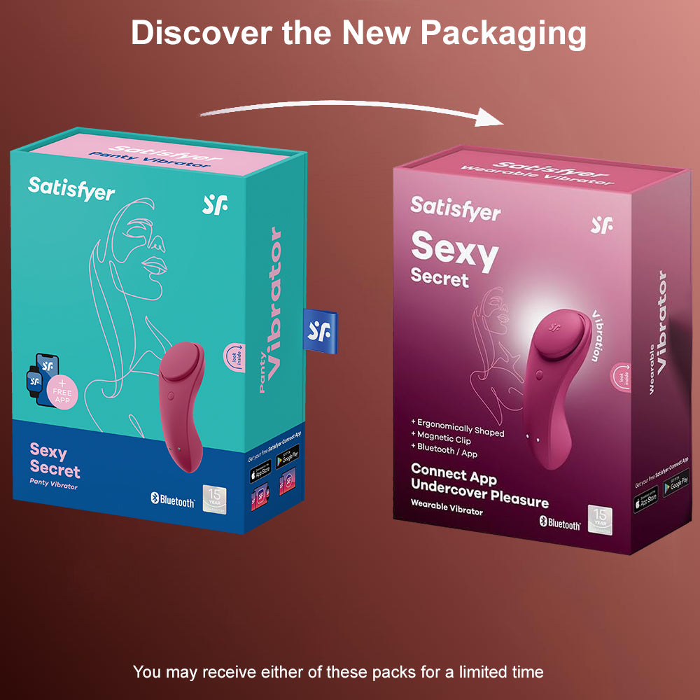 Satisfyer Sexy Secret Wearable APP Clitoral Stimulator Vibrator