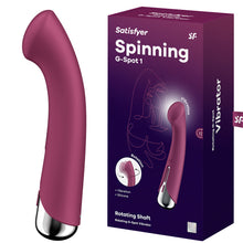 Load image into Gallery viewer, Satisfyer Spinning G-Spot 1 Rotating Vibrator Red
