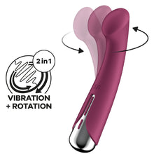 Load image into Gallery viewer, Satisfyer Spinning G-Spot 1 Rotating Vibrator Red
