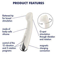 Load image into Gallery viewer, Satisfyer Spinning G-Spot 1 Rotating Vibrator Beige
