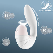 Load image into Gallery viewer, Satisfyer Supernova G-Spot Vibrator Air Pulse Clitoral Stimulator White
