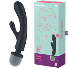 Load image into Gallery viewer, Satisfyer Triple Lover Vibrator Grey
