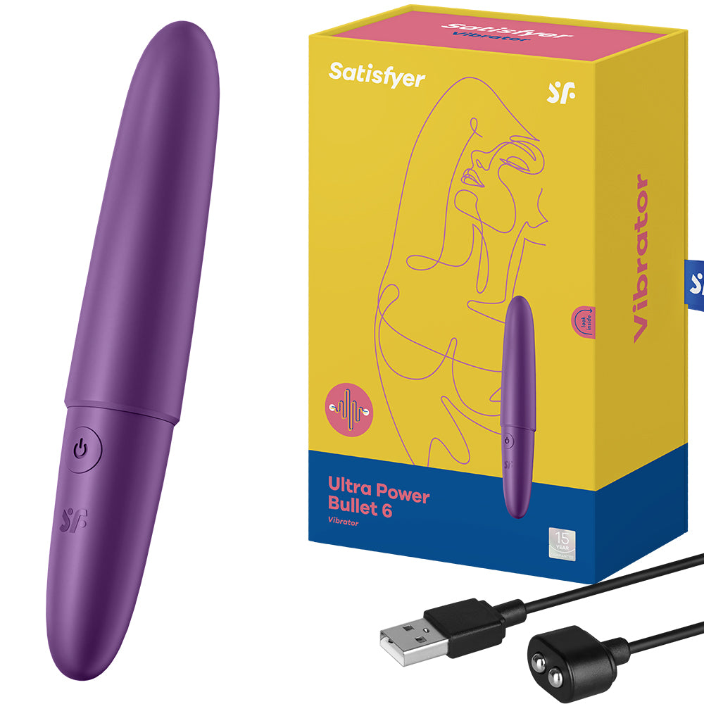Satisfyer Ultra Power Bullet 6 Rechargeable Vibrator Puple