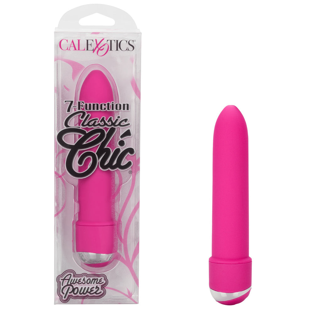 7 Function Classic Chic Bullet Vibrator Pink 4.25