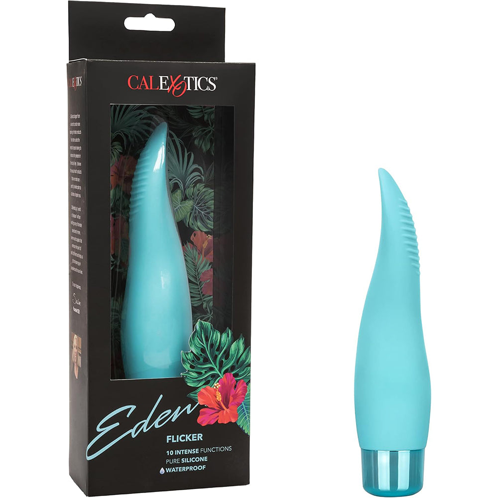 Calexotics  Eden Flicker Blue Tongue Shaped Clit Vibrator