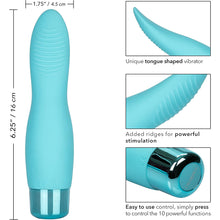 Load image into Gallery viewer, Calexotics  Eden Flicker Blue Tongue Shaped Clit Vibrator
