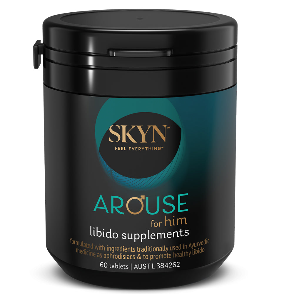 Skyn Arouse For Him Libido Supplements 60 Tablets Horny Goat TGA Approved