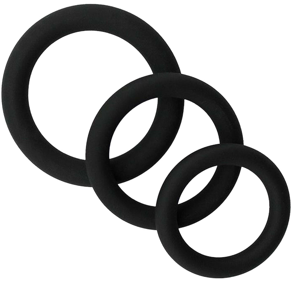 BeBuzzed Slider 3 Pack Silicone Cock Rings