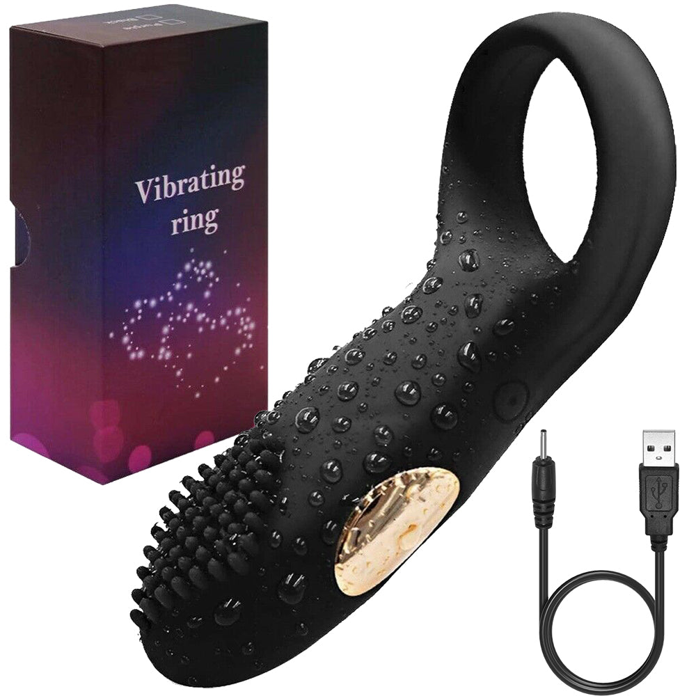 Steve Vibrating Cock Ring USB Rechargeable Couples Penis Vibrator