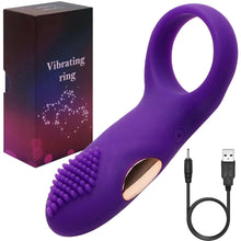 Load image into Gallery viewer, Steve Vibrating Cock Ring USB Rechargeable Couples Penis Vibrator
