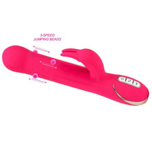 Load image into Gallery viewer, Vibe Couture Rabbit Tres Chic G Spot Rotating Beads Vibrator USB Sex Toy Pink

