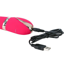 Load image into Gallery viewer, Vibe Couture Rabbit Tres Chic G Spot Rotating Beads Vibrator USB Sex Toy Pink
