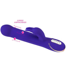 Load image into Gallery viewer, Vibe Couture Rabbit Tres Chic G Spot Rotating Beads Vibrator USB Sex Toy Purple
