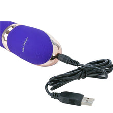 Load image into Gallery viewer, Vibe Couture Rabbit Tres Chic G Spot Rotating Beads Vibrator USB Sex Toy Purple

