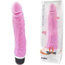 Load image into Gallery viewer, Silicone Classic Thin Veined 033 Seven Function Pink
