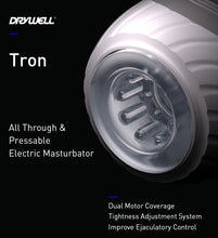 Load image into Gallery viewer, Tron Auto Open-End Male Masturbator 10-Speed Stroker USB Sex Toy
