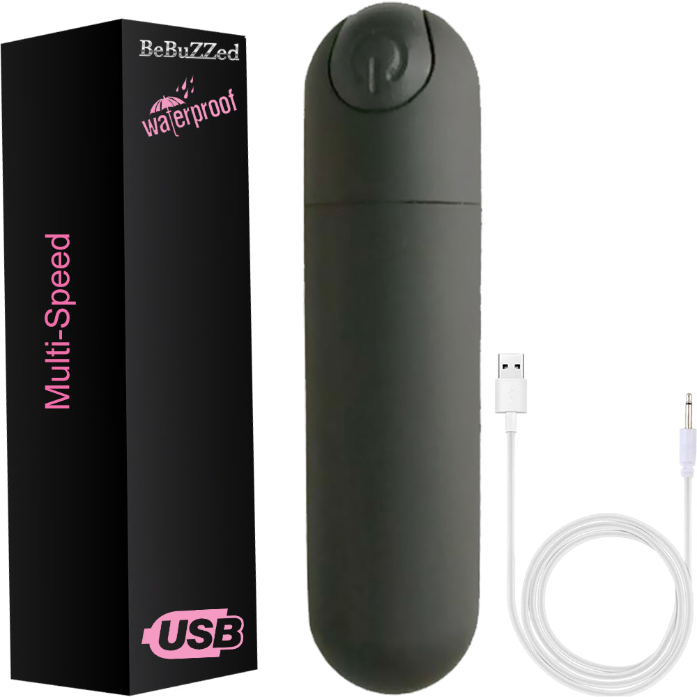 Ultra Powerful Bullet Vibrator Clitoral Stimulator USB Rechargeable Sex Toy