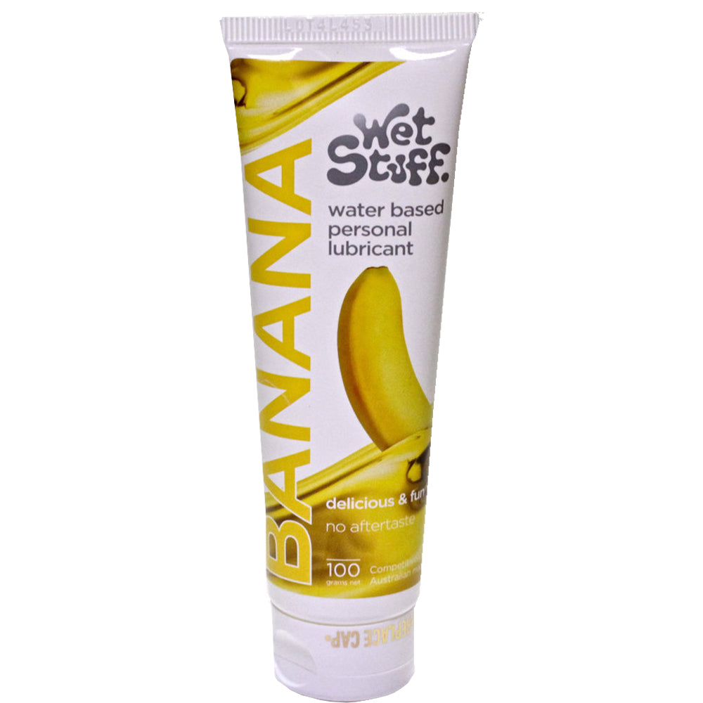 Wet Stuff Banana Flavoured 100g Personal Lubricant Sex Lube Water-Based