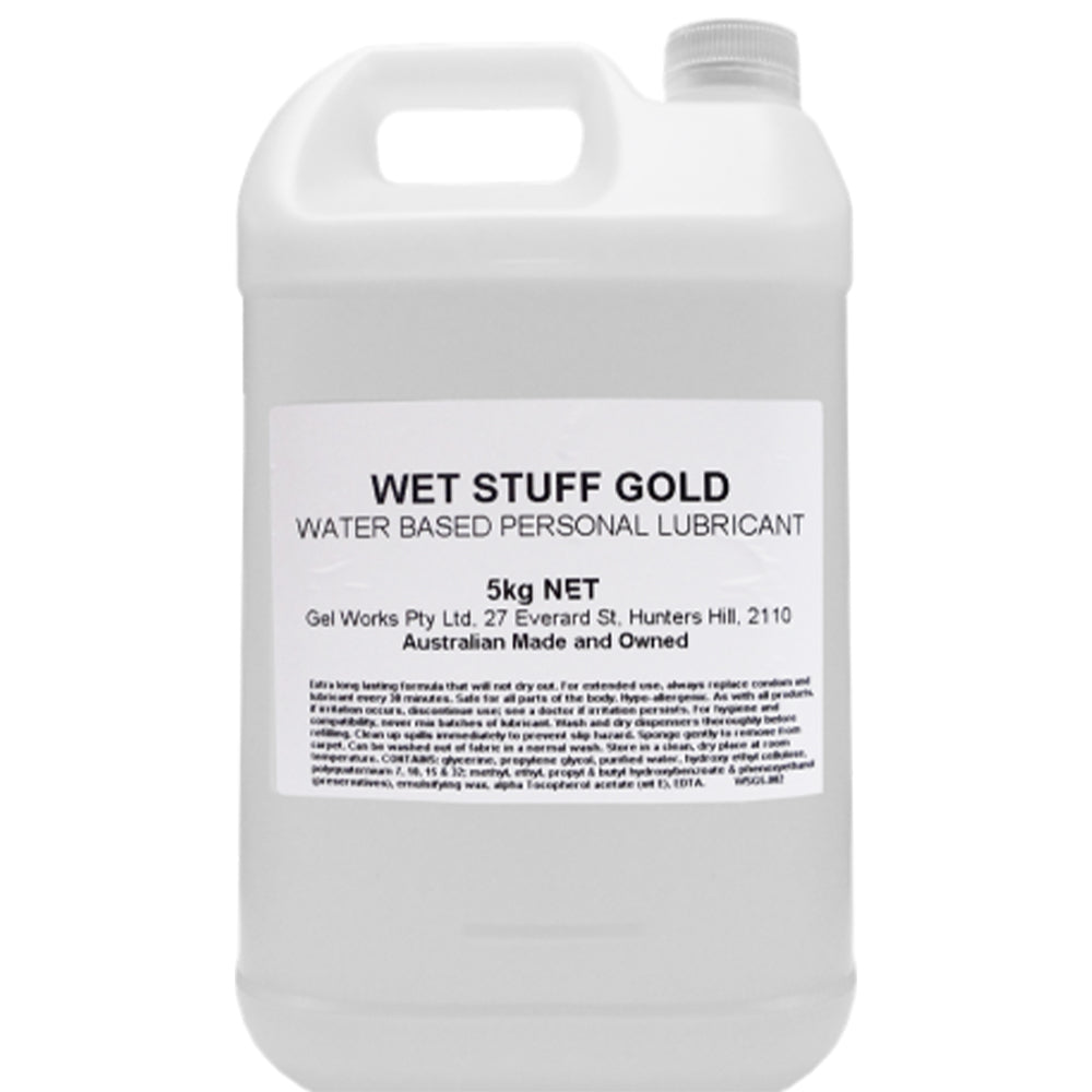 Wet Stuff Gold 5kg Personal Lubricant Water Based Sex Lube Wet Suit Scuba Edible