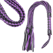 Load image into Gallery viewer, BDSM Flogger Bondage Whip Spanking Braided Tassel Fetish PU Leather Slap Sex Toy
