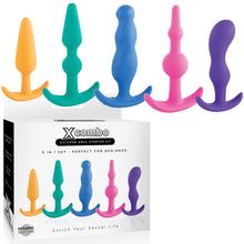 Load image into Gallery viewer, Excellent Power X Combo Silicone Anal Plug Kit 5 Piece Set Butt Plugs
