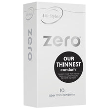 Load image into Gallery viewer, LifeStyles Zero Male Condoms 10 pack
