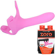 Load image into Gallery viewer, Perfect Fit Zoro Strap-On 5.5&quot; Dildo Harness Couples Gender Neutral Sex Toy Pink
