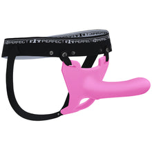 Load image into Gallery viewer, Perfect Fit Zoro Strap-On 5.5&quot; Dildo Harness Couples Gender Neutral Sex Toy Pink
