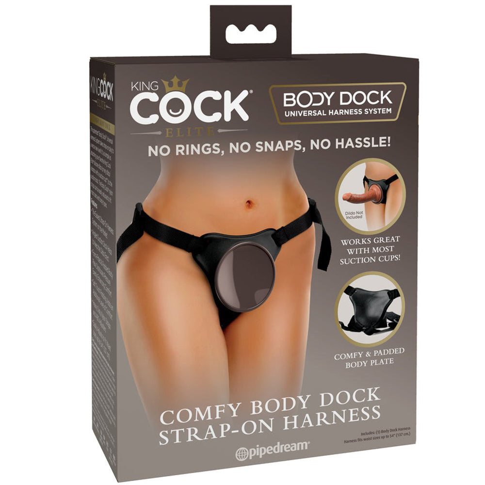 King Cock Elite Comfy Body Dock Strap-On Harness Adjustable Sex Toy