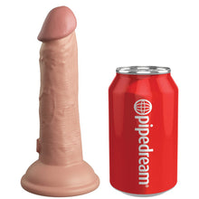Load image into Gallery viewer, King Cock Elite 6&#39;&#39; Dual Density Cock Flesh Realistic Dildo Suction Cup Sex Toy
