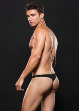 Load image into Gallery viewer, Microfibre Low Rise Zip Thong Black
